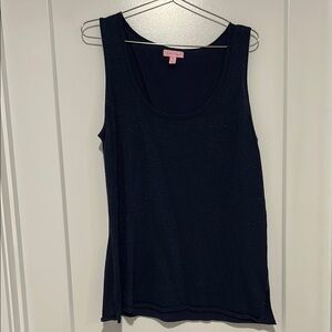 Lilly Pulitzer Navy Blue Sleeveless Top